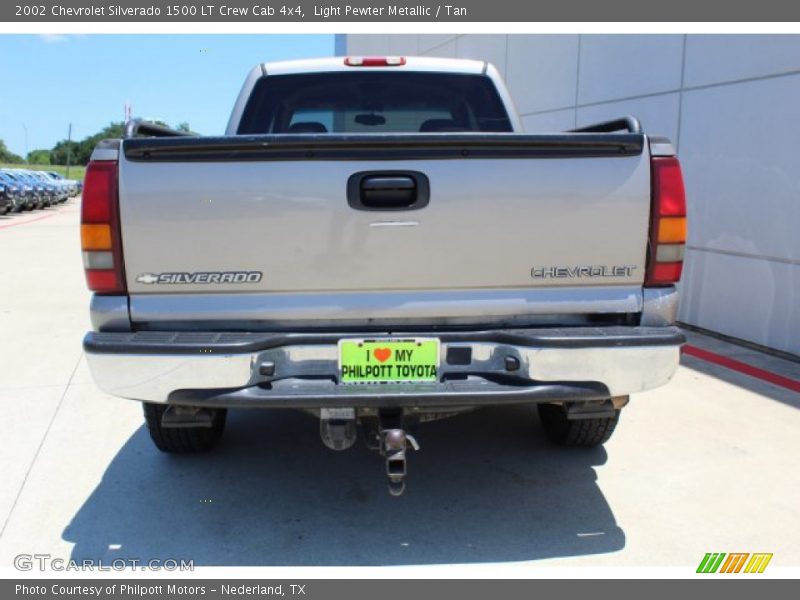 Light Pewter Metallic / Tan 2002 Chevrolet Silverado 1500 LT Crew Cab 4x4