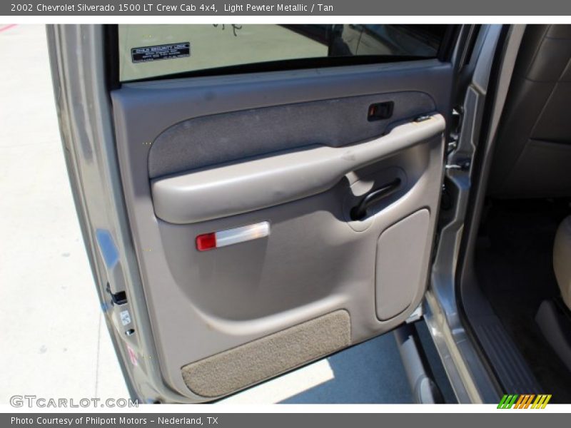 Light Pewter Metallic / Tan 2002 Chevrolet Silverado 1500 LT Crew Cab 4x4