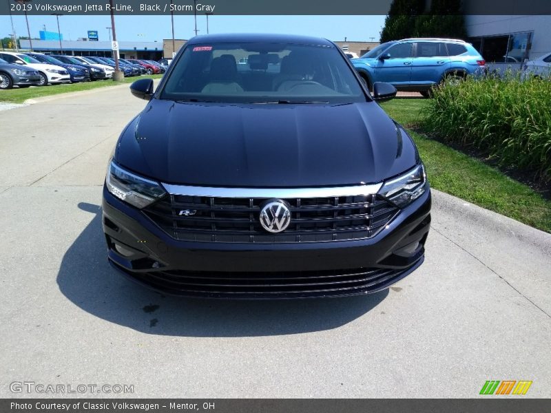 Black / Storm Gray 2019 Volkswagen Jetta R-Line