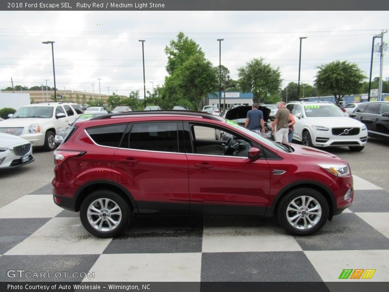 Ruby Red / Medium Light Stone 2018 Ford Escape SEL