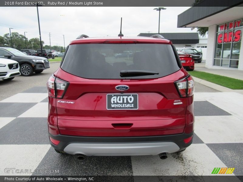 Ruby Red / Medium Light Stone 2018 Ford Escape SEL