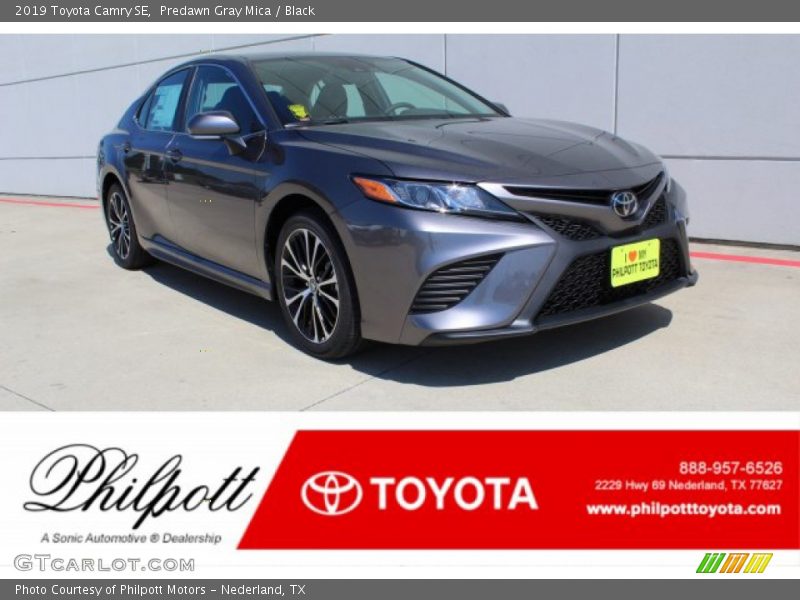 Predawn Gray Mica / Black 2019 Toyota Camry SE