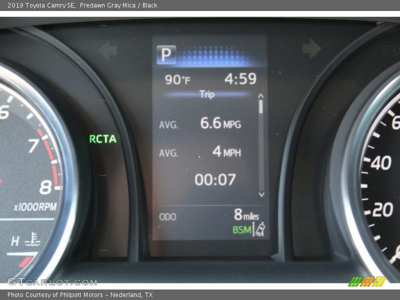 Predawn Gray Mica / Black 2019 Toyota Camry SE