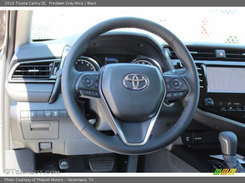 Predawn Gray Mica / Black 2019 Toyota Camry SE