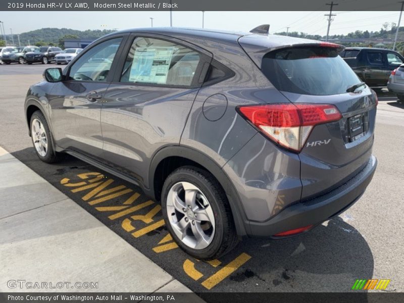 Modern Steel Metallic / Black 2019 Honda HR-V LX AWD
