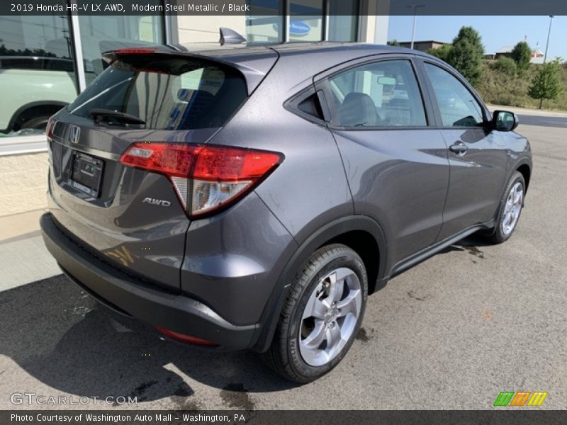 Modern Steel Metallic / Black 2019 Honda HR-V LX AWD