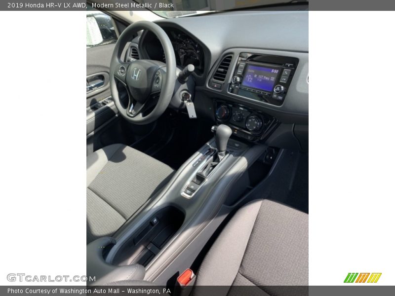 Modern Steel Metallic / Black 2019 Honda HR-V LX AWD