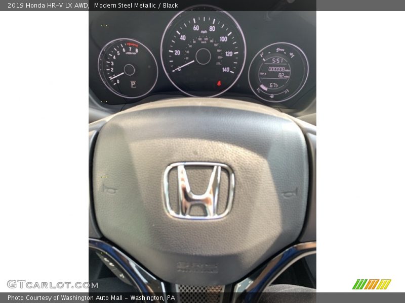 Modern Steel Metallic / Black 2019 Honda HR-V LX AWD
