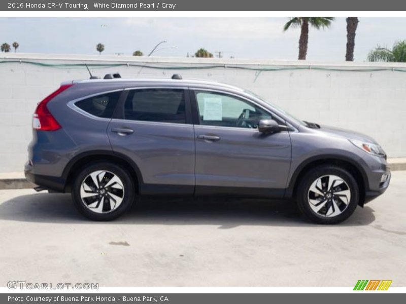 White Diamond Pearl / Gray 2016 Honda CR-V Touring