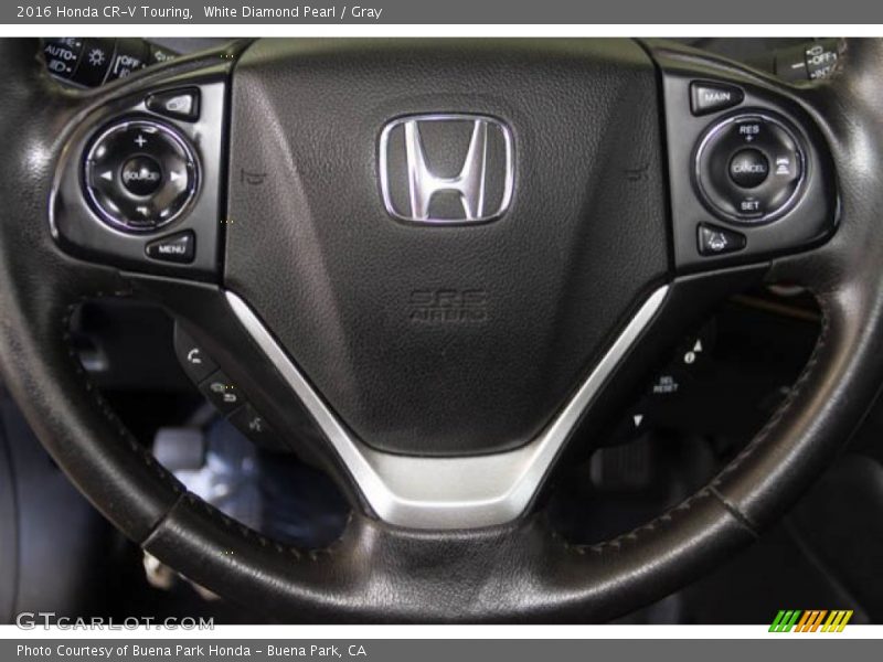 White Diamond Pearl / Gray 2016 Honda CR-V Touring