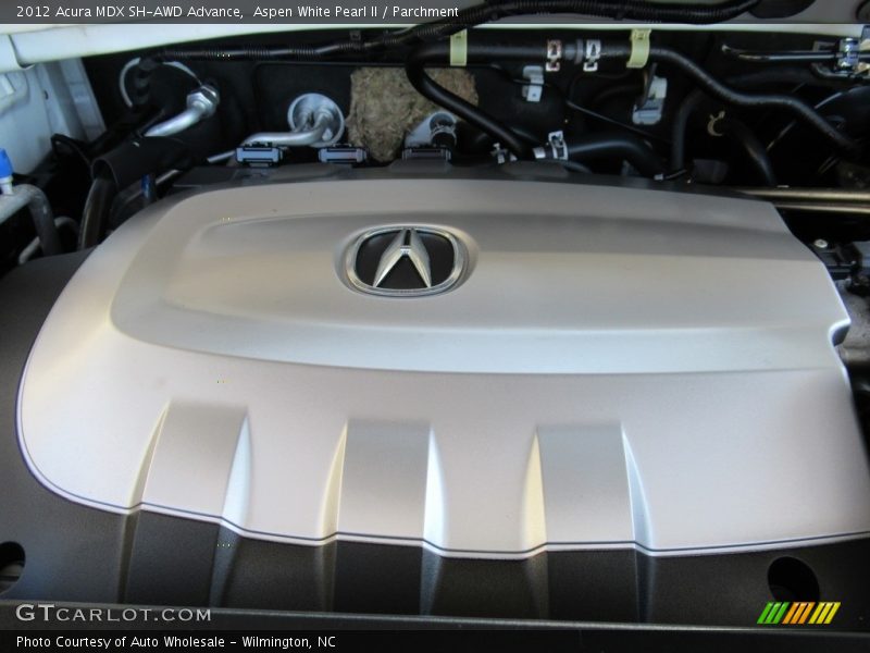 Aspen White Pearl II / Parchment 2012 Acura MDX SH-AWD Advance