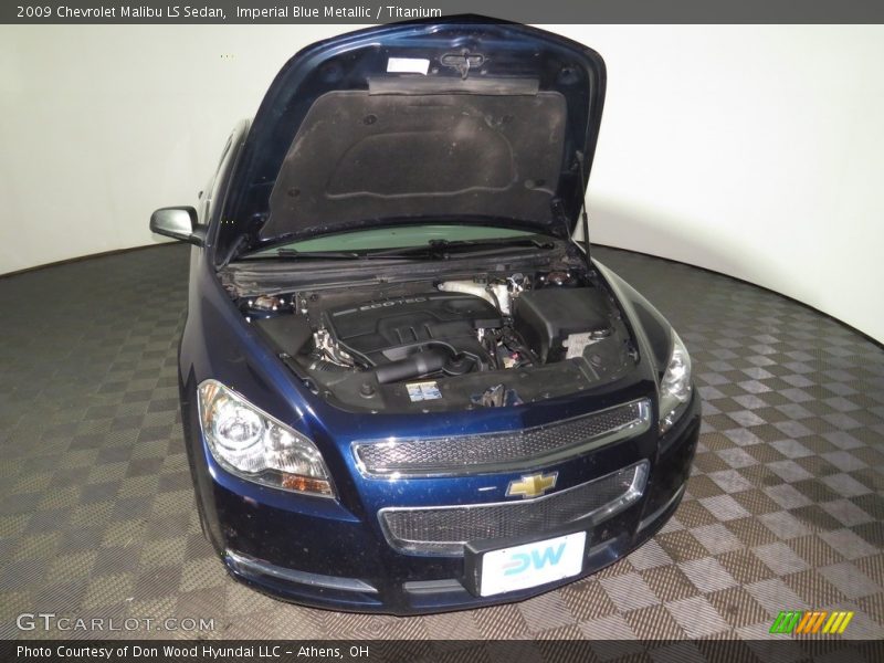 Imperial Blue Metallic / Titanium 2009 Chevrolet Malibu LS Sedan