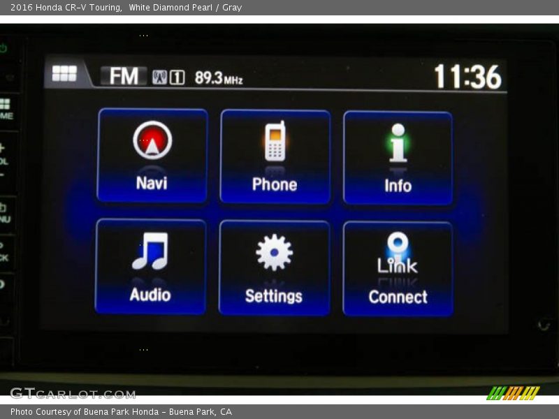 White Diamond Pearl / Gray 2016 Honda CR-V Touring