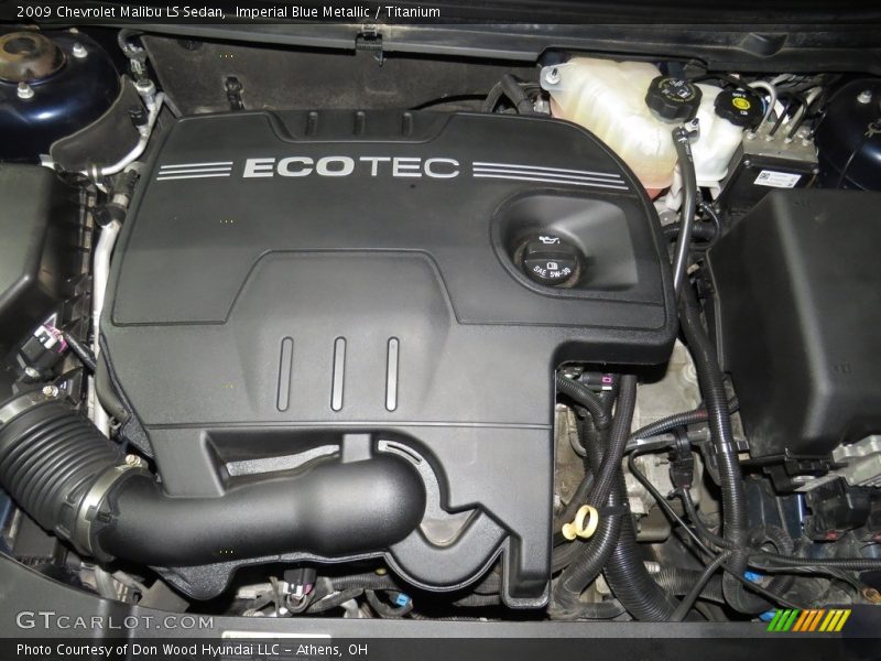 Imperial Blue Metallic / Titanium 2009 Chevrolet Malibu LS Sedan