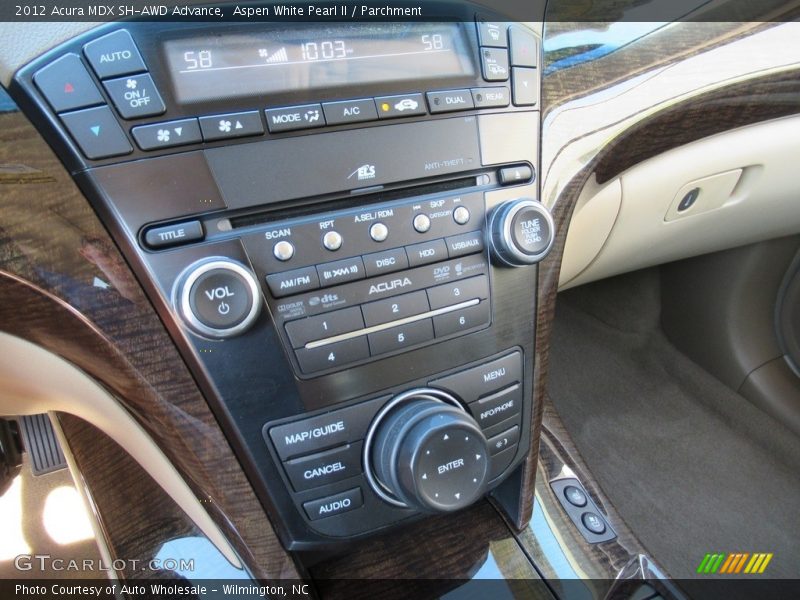Aspen White Pearl II / Parchment 2012 Acura MDX SH-AWD Advance