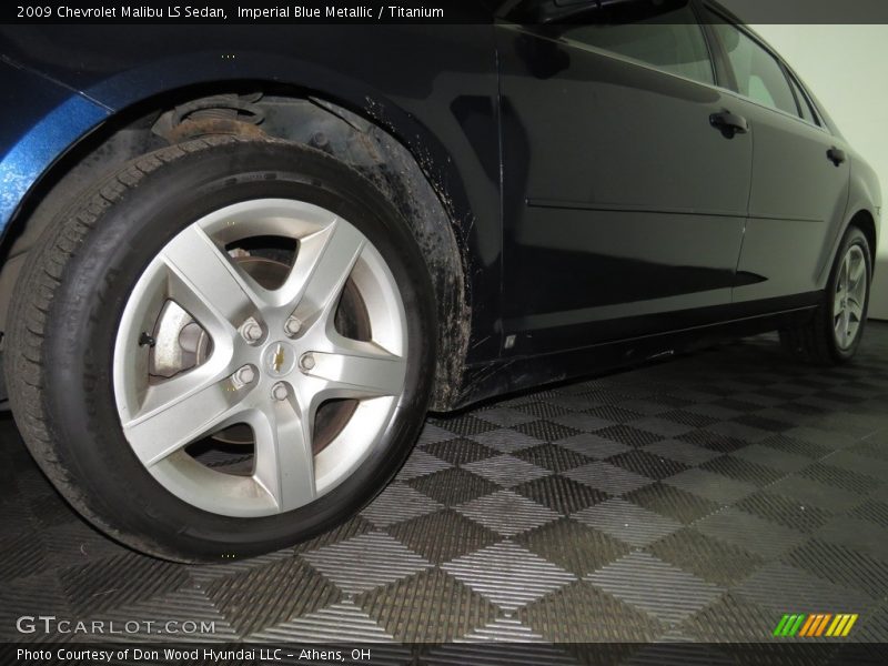 Imperial Blue Metallic / Titanium 2009 Chevrolet Malibu LS Sedan