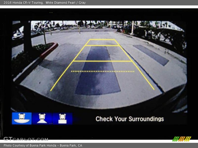 White Diamond Pearl / Gray 2016 Honda CR-V Touring