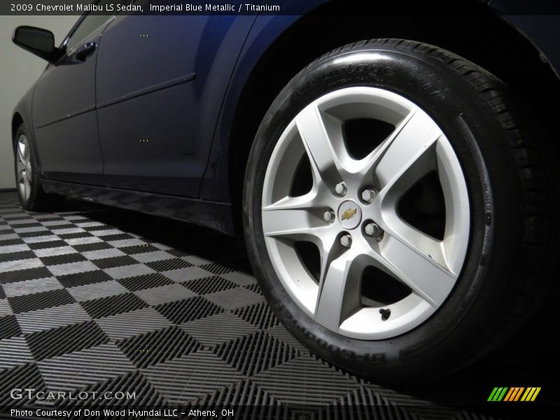 Imperial Blue Metallic / Titanium 2009 Chevrolet Malibu LS Sedan