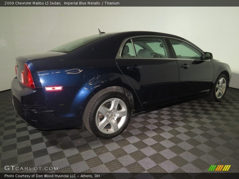 Imperial Blue Metallic / Titanium 2009 Chevrolet Malibu LS Sedan