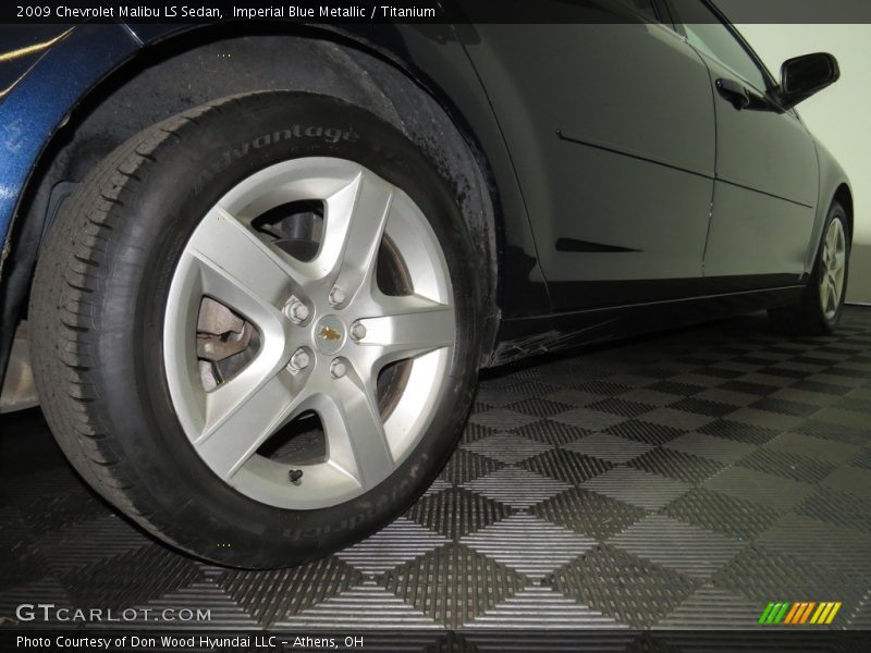 Imperial Blue Metallic / Titanium 2009 Chevrolet Malibu LS Sedan