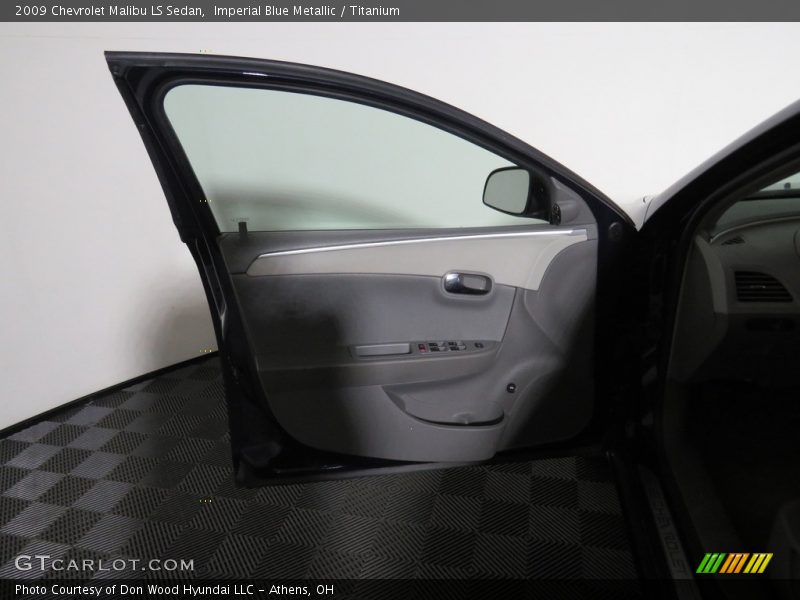 Imperial Blue Metallic / Titanium 2009 Chevrolet Malibu LS Sedan