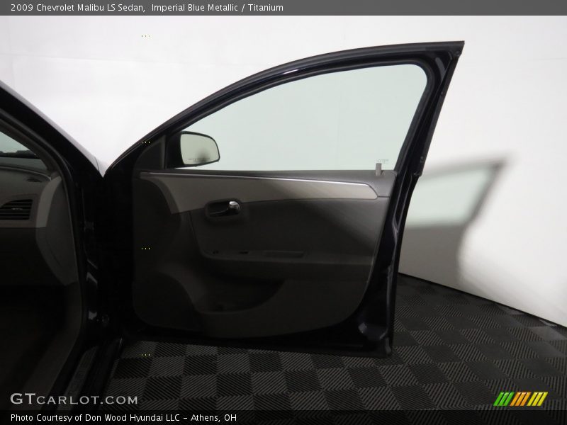 Imperial Blue Metallic / Titanium 2009 Chevrolet Malibu LS Sedan