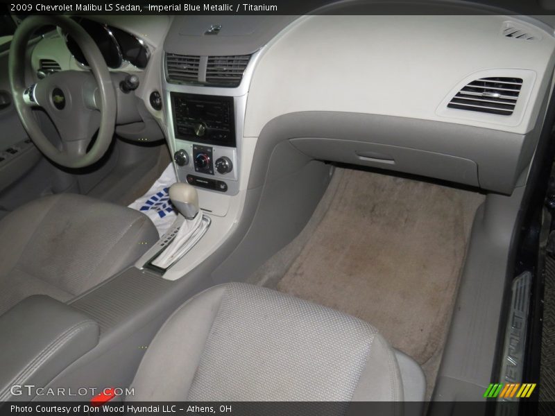 Imperial Blue Metallic / Titanium 2009 Chevrolet Malibu LS Sedan