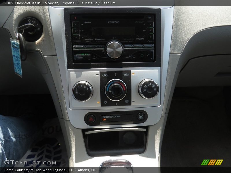 Imperial Blue Metallic / Titanium 2009 Chevrolet Malibu LS Sedan