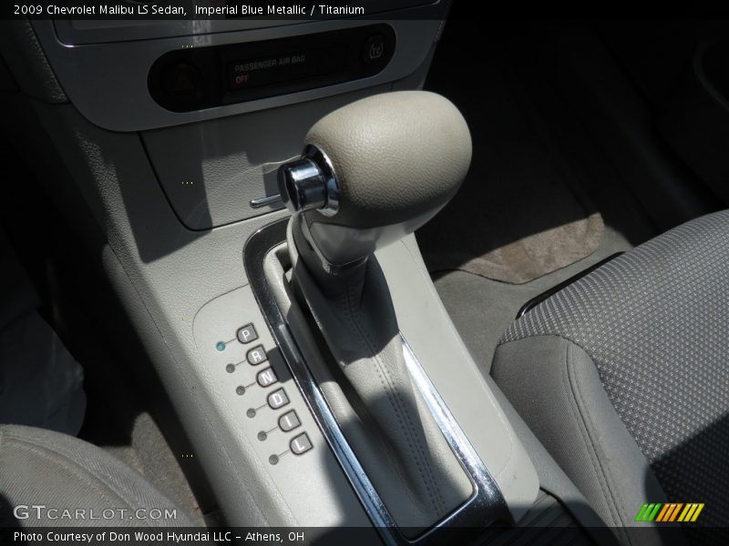 Imperial Blue Metallic / Titanium 2009 Chevrolet Malibu LS Sedan