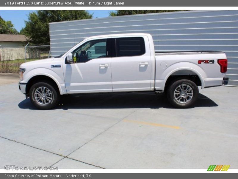 White Platinum / Light Camel 2019 Ford F150 Lariat SuperCrew 4x4