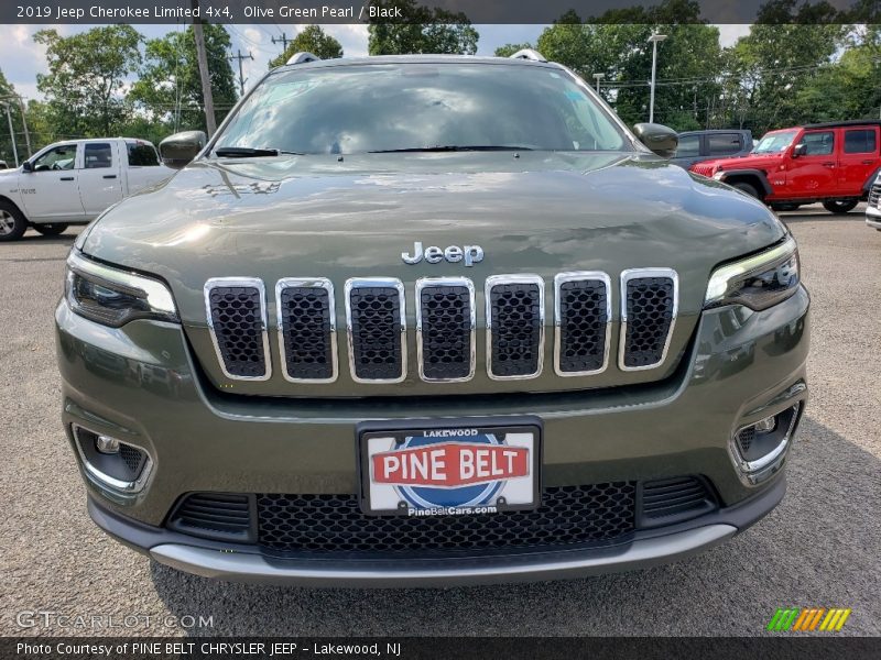 Olive Green Pearl / Black 2019 Jeep Cherokee Limited 4x4