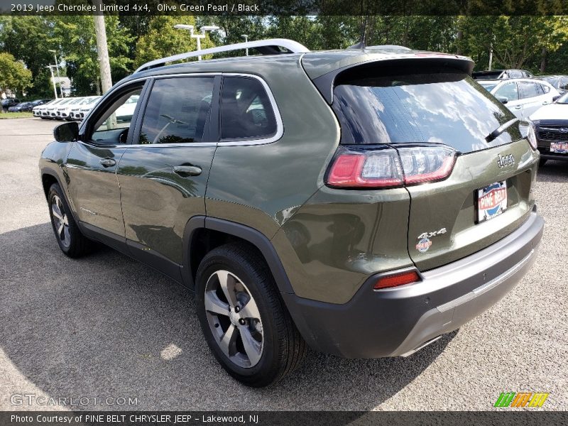 Olive Green Pearl / Black 2019 Jeep Cherokee Limited 4x4