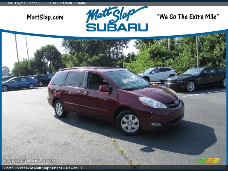 Salsa Red Pearl / Stone 2008 Toyota Sienna XLE