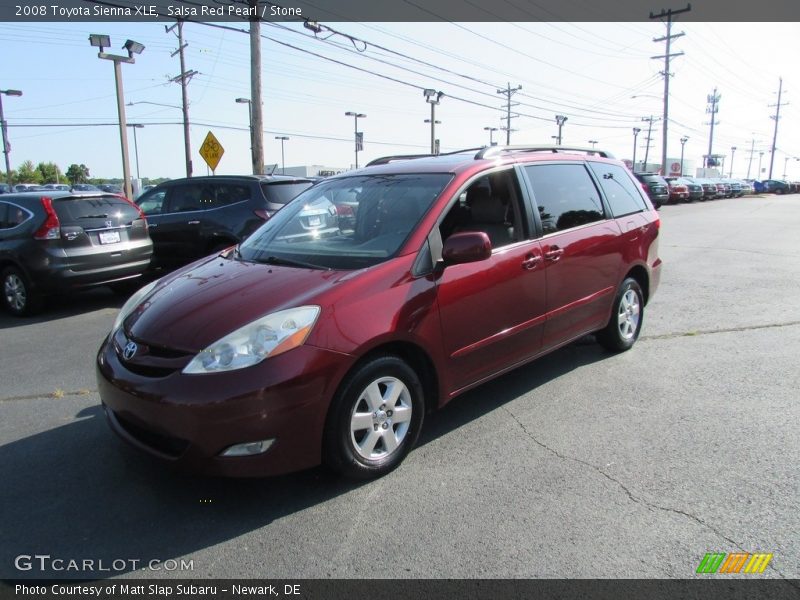 Salsa Red Pearl / Stone 2008 Toyota Sienna XLE