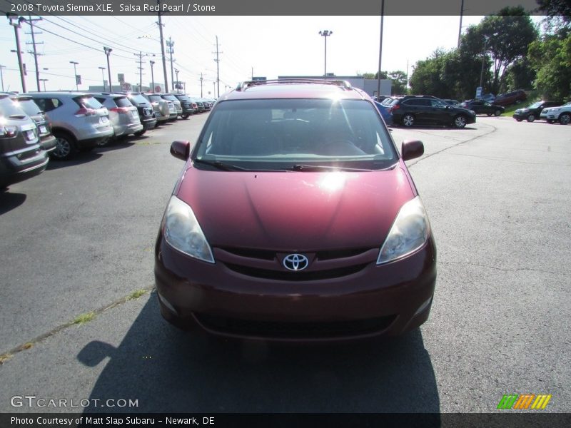 Salsa Red Pearl / Stone 2008 Toyota Sienna XLE