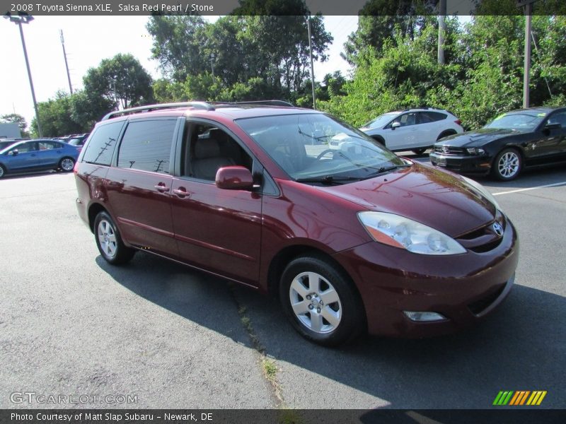 Salsa Red Pearl / Stone 2008 Toyota Sienna XLE