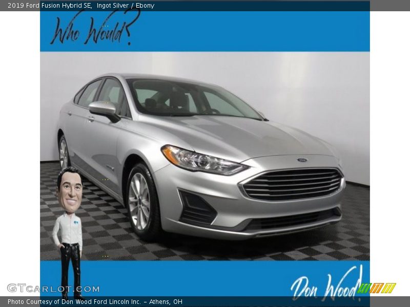 Ingot Silver / Ebony 2019 Ford Fusion Hybrid SE