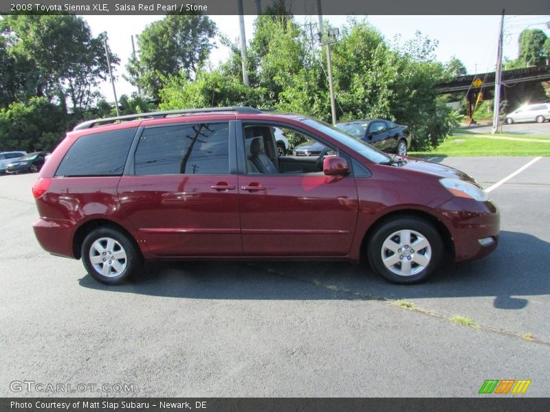 Salsa Red Pearl / Stone 2008 Toyota Sienna XLE