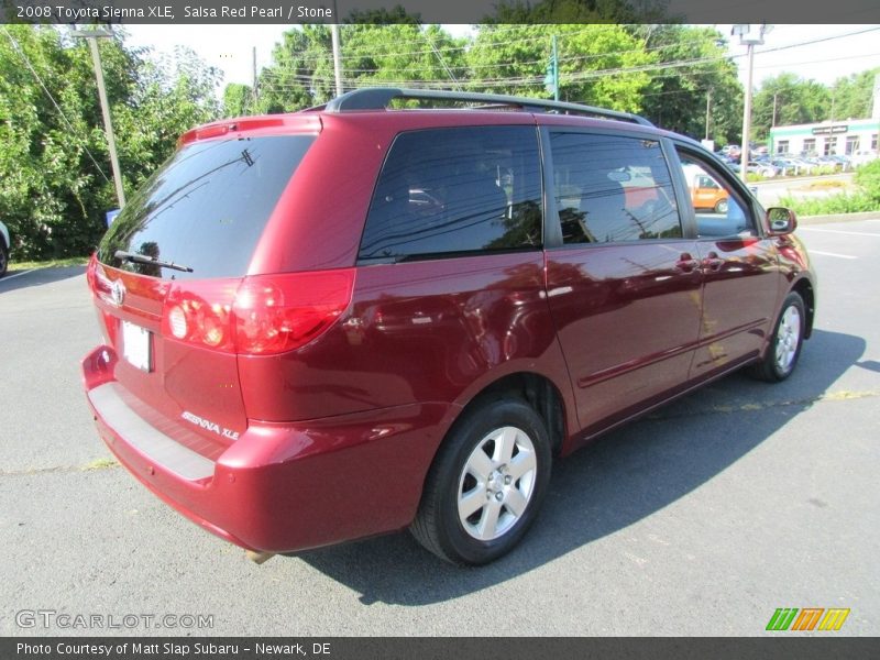 Salsa Red Pearl / Stone 2008 Toyota Sienna XLE