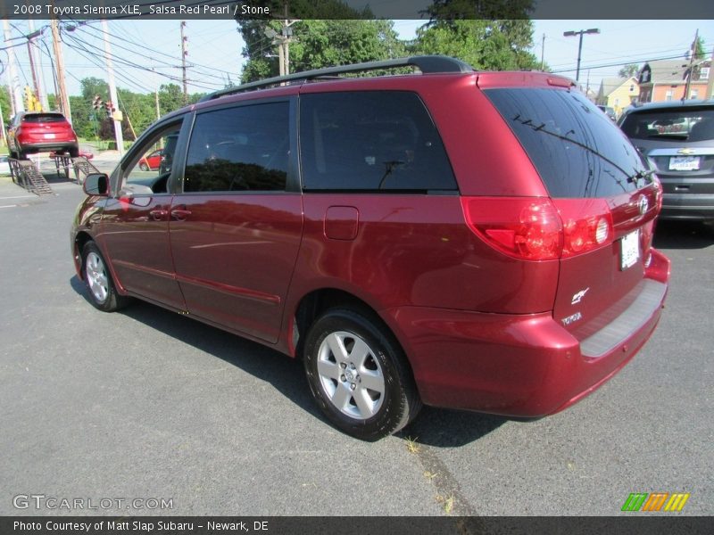 Salsa Red Pearl / Stone 2008 Toyota Sienna XLE