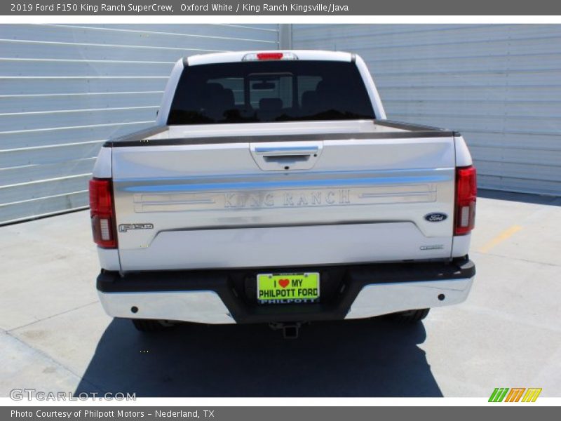 Oxford White / King Ranch Kingsville/Java 2019 Ford F150 King Ranch SuperCrew