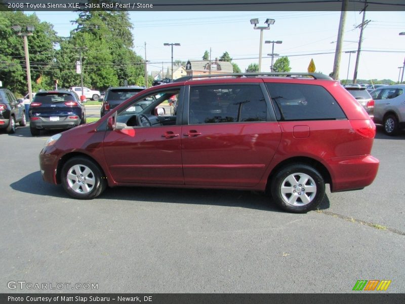 Salsa Red Pearl / Stone 2008 Toyota Sienna XLE