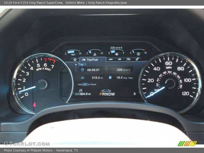 Oxford White / King Ranch Kingsville/Java 2019 Ford F150 King Ranch SuperCrew