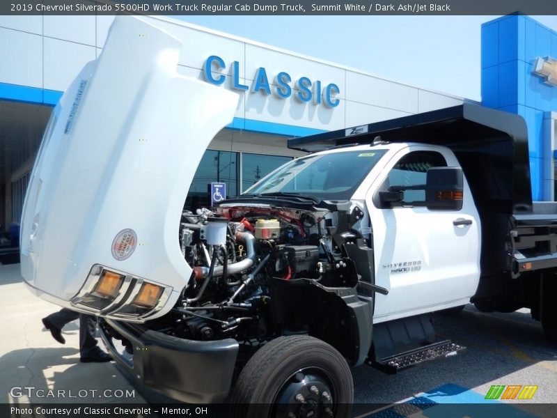 Summit White / Dark Ash/Jet Black 2019 Chevrolet Silverado 5500HD Work Truck Regular Cab Dump Truck