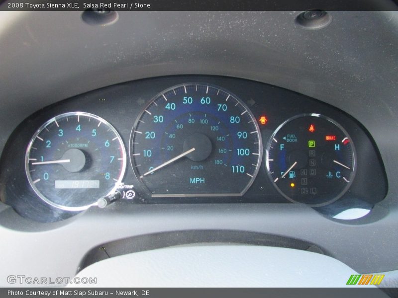 Salsa Red Pearl / Stone 2008 Toyota Sienna XLE