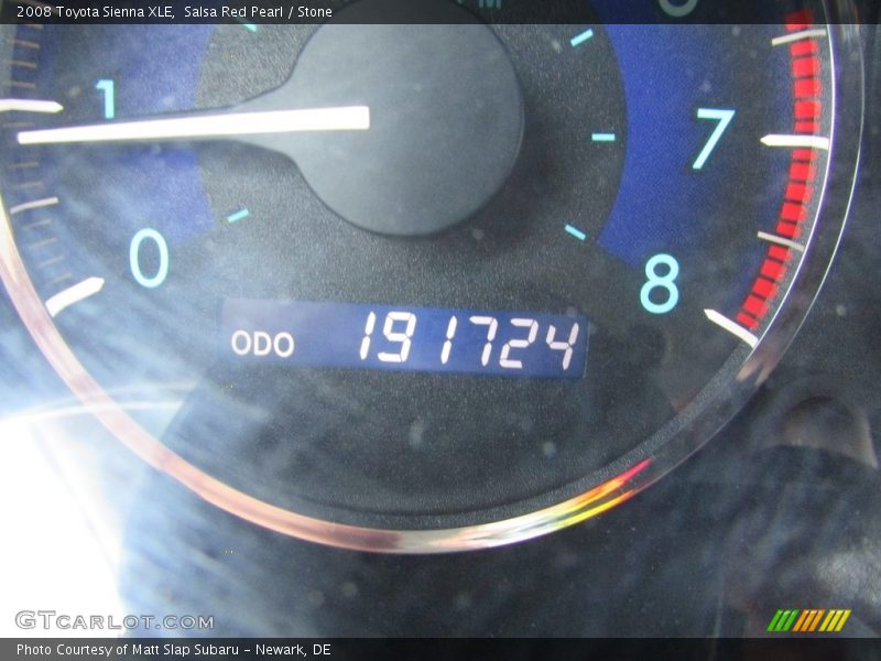 Salsa Red Pearl / Stone 2008 Toyota Sienna XLE