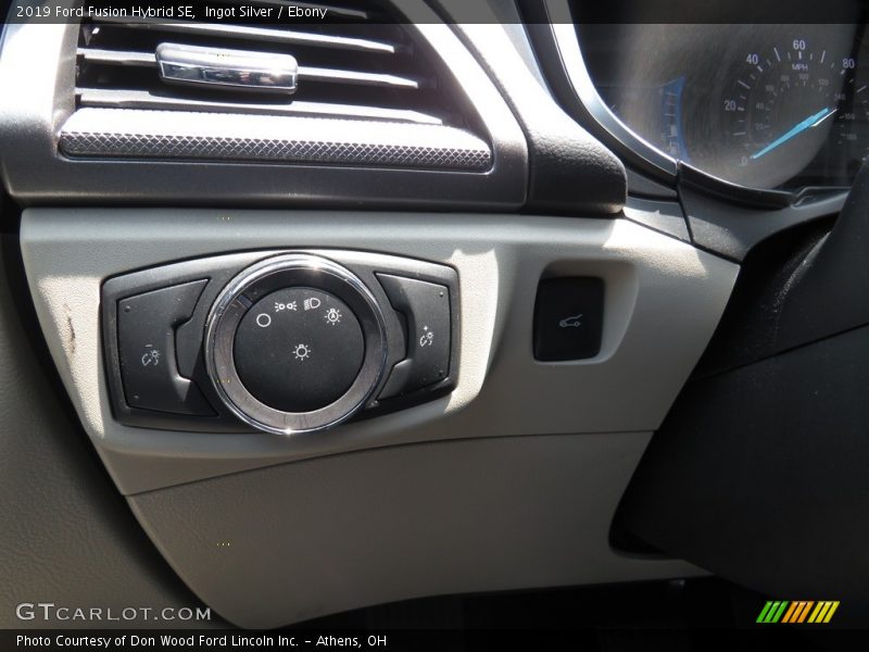 Ingot Silver / Ebony 2019 Ford Fusion Hybrid SE