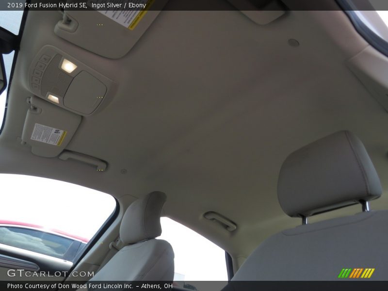 Ingot Silver / Ebony 2019 Ford Fusion Hybrid SE