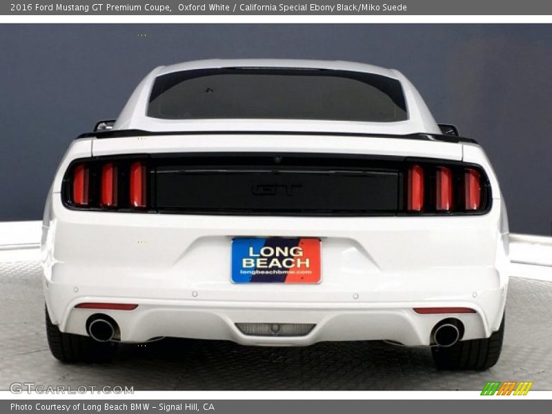 Oxford White / California Special Ebony Black/Miko Suede 2016 Ford Mustang GT Premium Coupe