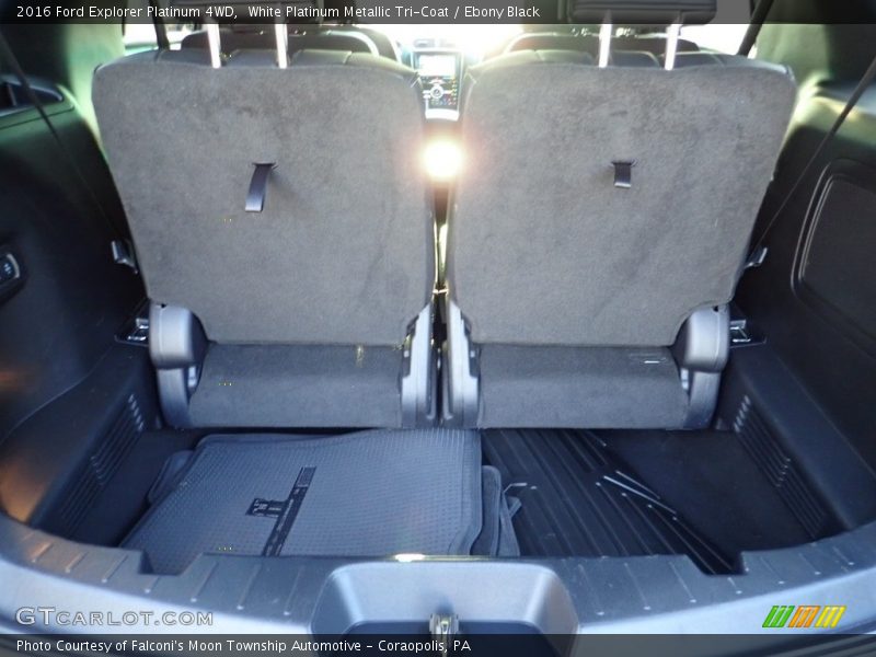 White Platinum Metallic Tri-Coat / Ebony Black 2016 Ford Explorer Platinum 4WD